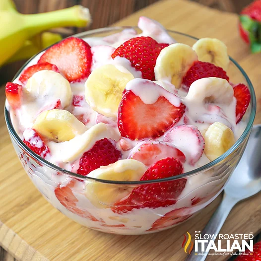 Strawberries and banana